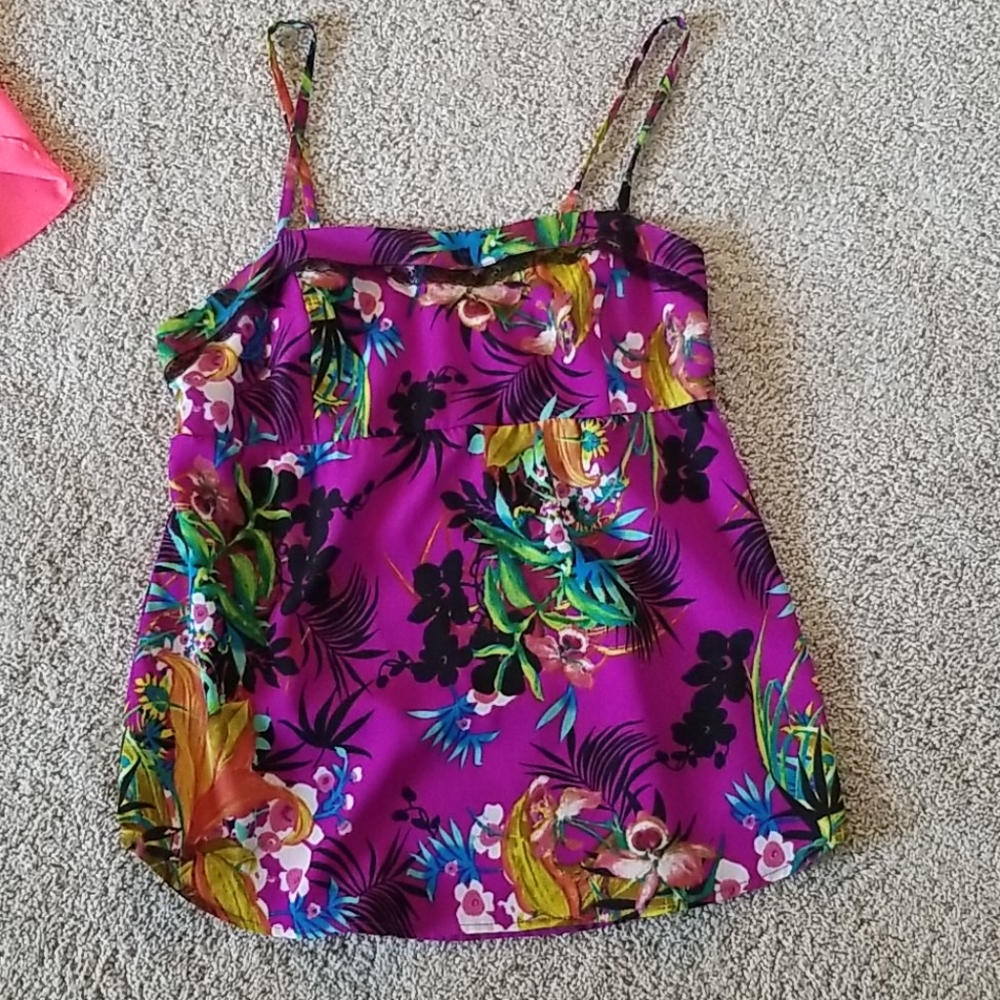 Purple dress tank